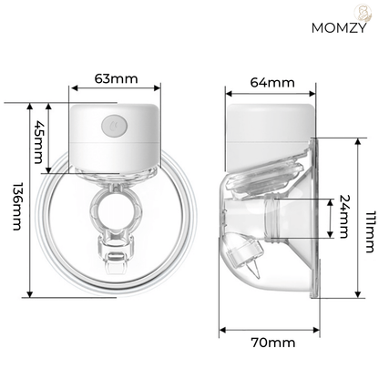 Momzy S12 Pro - Portable elektrische Milchpumpe