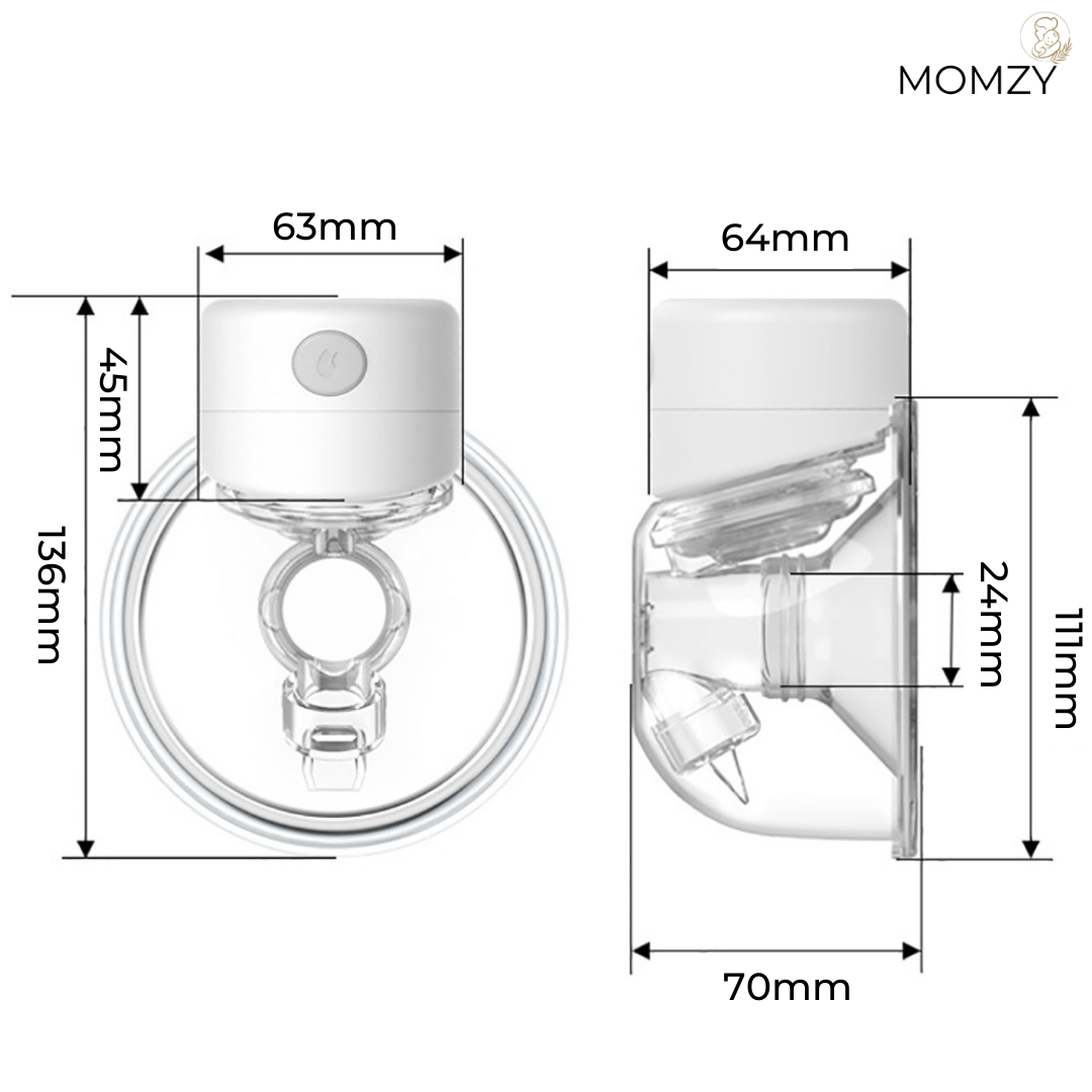 Momzy S12 - Portable elektrische Milchpumpe